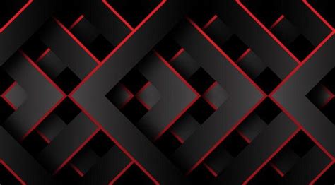 Red And Black Geometric 3d Background Geometric 3d 3d Background