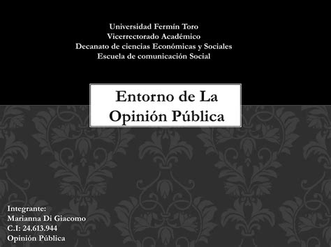 Formacion De La Opinion Publica Ppt