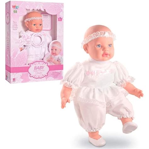 Boneca Baby Bebê Infantil Menina Reza Pai Nosso Oração Milk Submarino