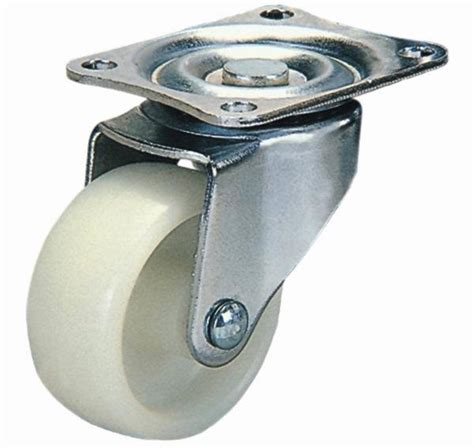 75mm Swivel Nylon Furniture Caster Wheel White Nylon Caster Wheels