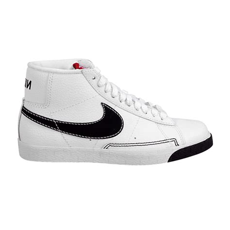 Blazer High White Obsidian Nike 315877 103 Goat