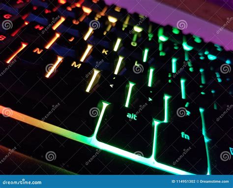 Rainbow keyboard stock photo. Image of keys, keyboard - 114951302