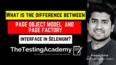 What Is The Main Difference Between Page Object Model And Page Factory