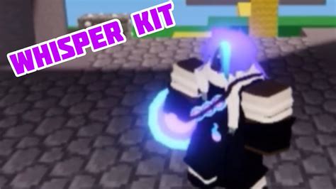 New Whisper Kit Is Insane Roblox Bedwars Youtube