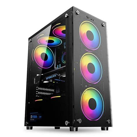 Jual Casing PC Gaming RAPTOR 1652 Case Tempered Glass Transparan RGB