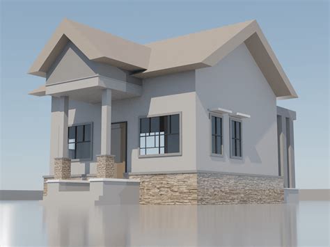 Bungalow 3D Modeling on Behance