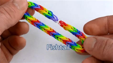 How To Make The Fishtail Bracelet On The Rainbow Loom Youtube