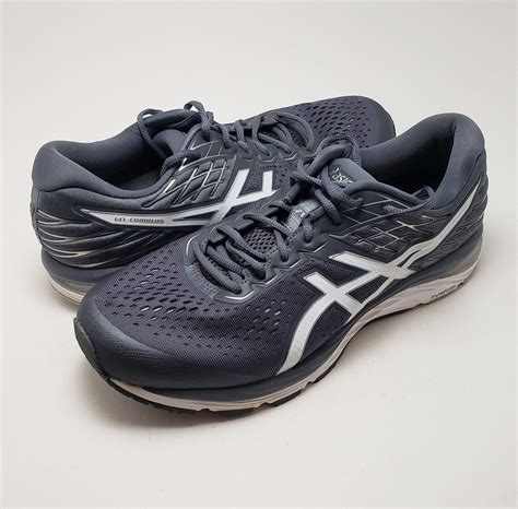 Mens Asics Gel Cumulus 21 Gray Running Sneakers Shoes 1011a553 Size 11 Ebay