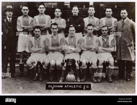 Oldham Athletic Fc Football Team 1936 Back Row Mellor Secretary