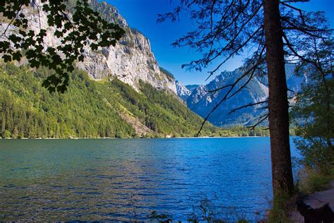 Leopold Steinersee Lago Paisaje Estiria Austria Naturaleza