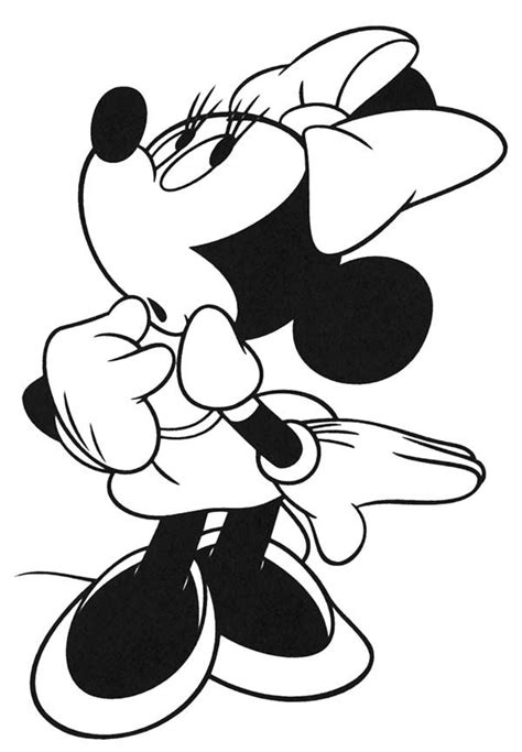 Easy Coloring Pages Of Minnie Mouse Check More At Coloringholic