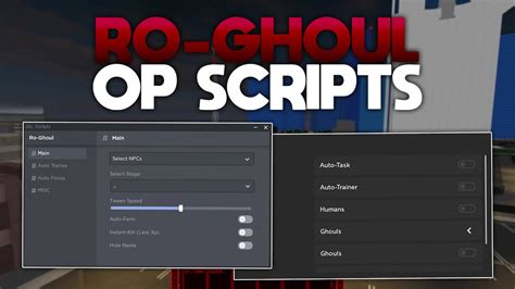 Roblox Ro Ghoul HACK SCRIPT GUI OP Auto Farm Max Stats More