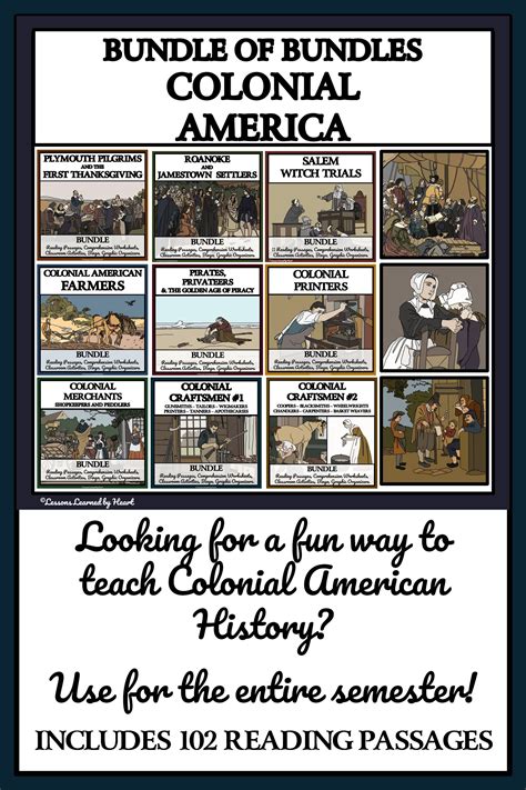 Life In Colonial America Mega Bundle Reading Comprehension