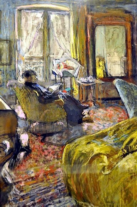 Interior with Woman Reading Édouard Vuillard French 1868 1940