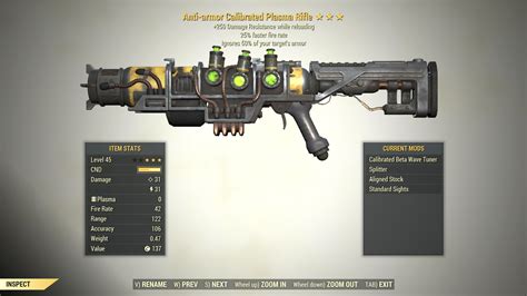 3 Anti Armor Plasma Rifle 25 Faster Fire Rate [ 250 Dr] Fallout 76 Pc Buy Fallout 76 Items