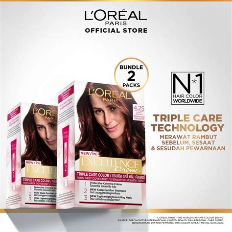 Jual PAKET HEMAT ISI 2 L Oreal Paris Excellence Creme Triple Care