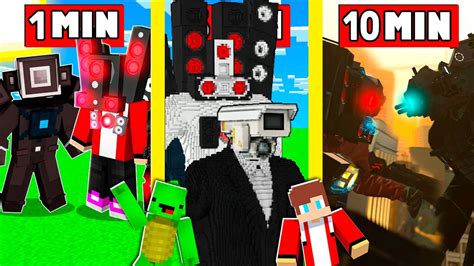 Boombox Man Vs Camera Man Build Battle How To Build Skibidi Toilet In Minecraft Maizen Mizen