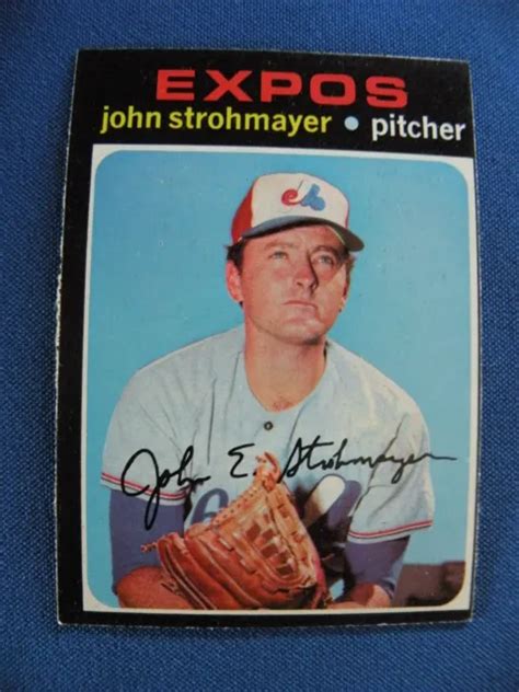 1971 TOPPS CARTES de baseball John Strohmayer Montréal Expos 232 EUR 1