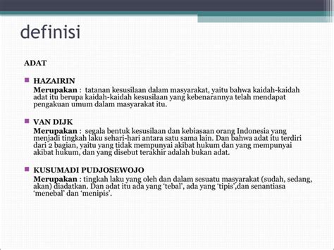 Peristilahan Hukum Adat Ppt