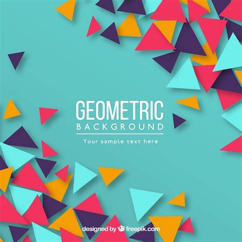 Fondo Abstracto Con Formas Geométricas Vector Gratis