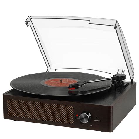 Buy Vinyl Record Player Bluetooth Turntable With Built In Speakers 3