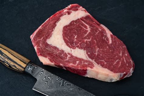 Wagyu Beef Ribeye Steak Raw Stock Photo Image Of Quality Protein
