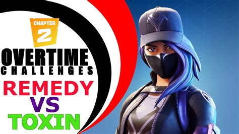 Fortnite Remedy Vs Toxin Overtime Challenges Guide Purple Variant