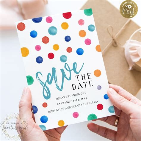 Polka Dot Invites Etsy