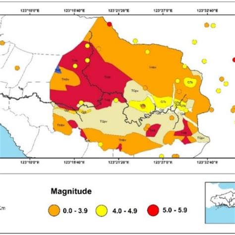 Magnitude Based Earthquake Distribution Map Download Scientific Diagram