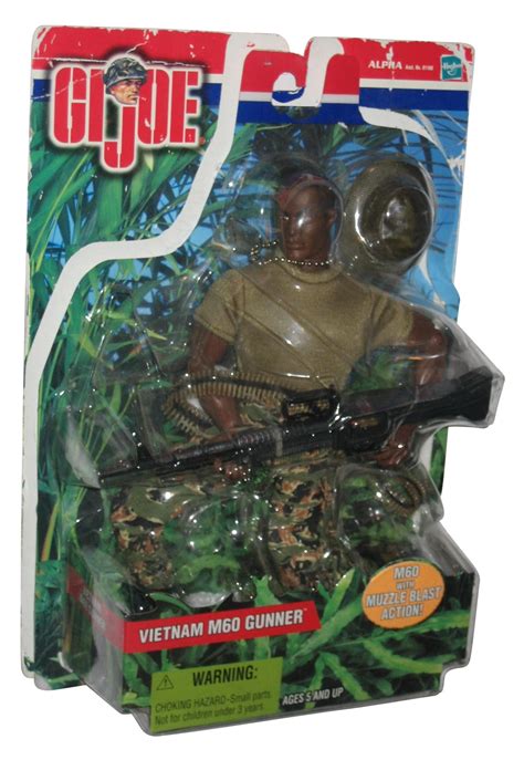 Gi Joe Vietnam M60 Gunner African American Version 12 Figure W Muzzle