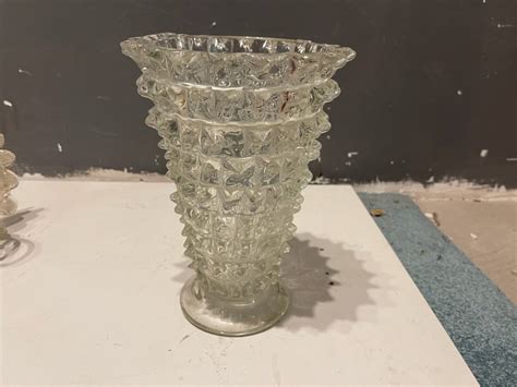 Vaso Barovier Rostrato Vintage In Vetro Di Murano Anni In Vendita