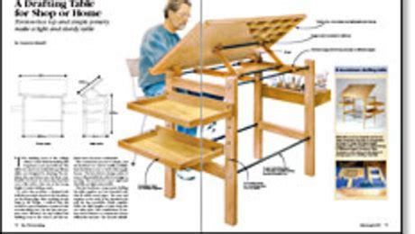 drafting table finewoodworking