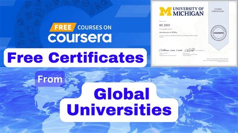 How To Get Free Coursera Courses Free Certificates Financial Aid