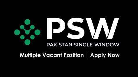 PSW Pakistan Single Window Jobs September 2024