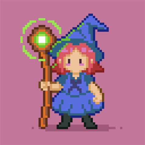 Minecraft Witch Pixel Art