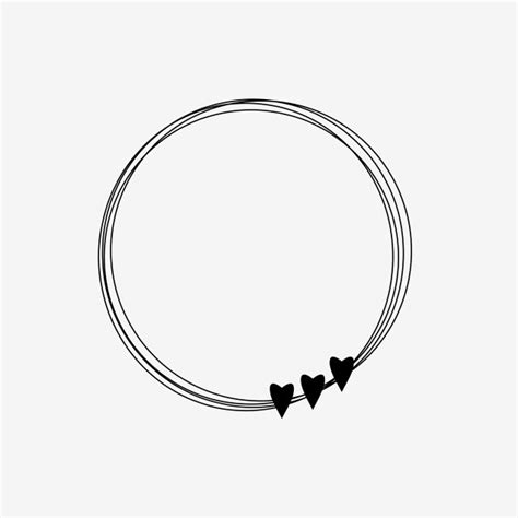 Cute Circle Frame With Clipart Png Vector, Circle Clipart, Vector ...