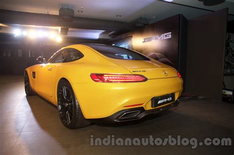 Mercedes AMG GT rear three quarter launched in India