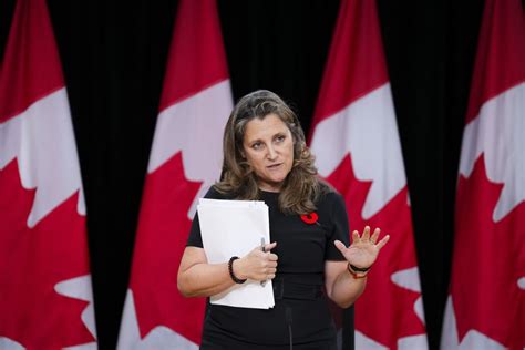 Freeland Resigns From Cabinet Hours Before Fall Economic Statement