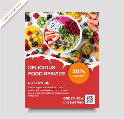 Restaurant Food Flyer Vorlage Premium Vektor Premium Vektor