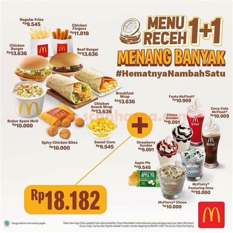 Mcd Promo Menu Receh 11 Menang Banyak Beli 2 Lebih Hemat Scanharga