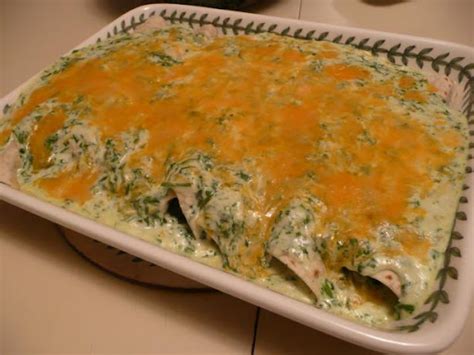 Spinach Enchiladas With Cilantro Cream Sauce Recipe 4 4 5