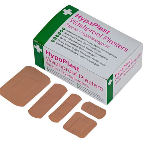 Washproof Assorted Plasters 100s First Aid Supplies