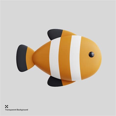 Premium Psd 3d Fish Illustration