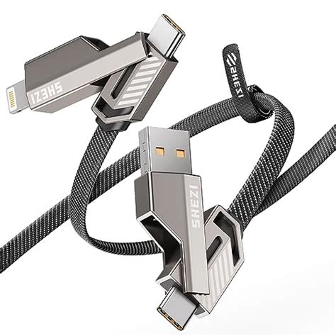 Shezi In Usb C Cable Lightning Cable Mfi Certified W Fast