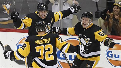 Crosby Malkin Score In Shootout Penguins Beat Blue Jackets