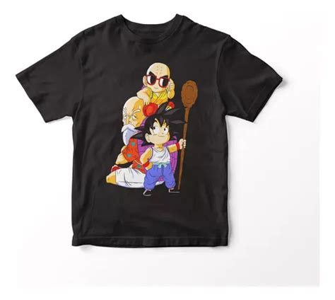 Remera Anime Dragon Ball Personaje Goku Krilin Maestro Roshi Cuotas