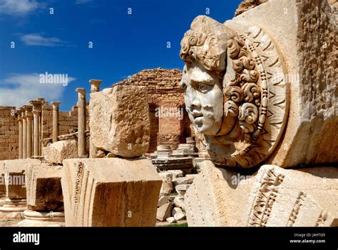 Libya Tripoli Leptis Magna Murqub District Khoms Severan Forum