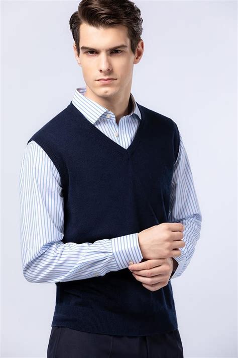 Mens Cashmere Sweater Vest Blue Gobi Cashmere Sweater Vest Outfit Mens Vest Outfits Men