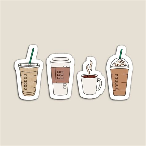 Coffee Lovers Sticker Pack Magnet By Jamie Maher Cute Laptop Stickers