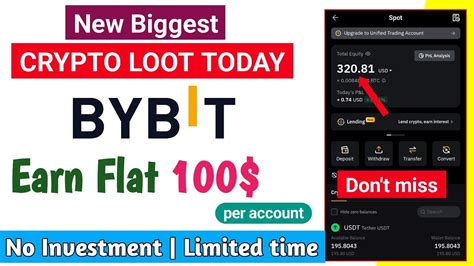 Bybit New Loot New Crypto Loot Today Bybit New Offer Earn Money